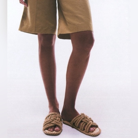 Zara Tan Rope Sandals - Picture 4 of 11